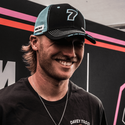 Official Davey Todd Merchandise Trucker Hat - Black & Blue