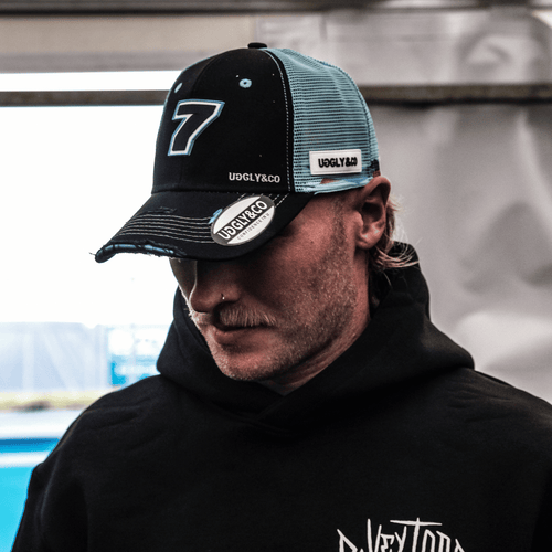 Official Davey Todd Merchandise Trucker Hat - Black & Blue