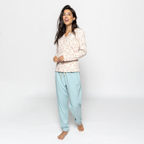 Fairtrade Organic Long Sleeve Pyjama Set with Bag (Patterned)