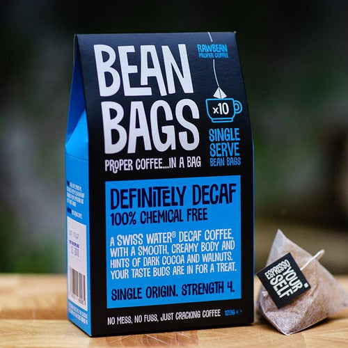 Definitely Decaffeinated Coffee Bean Bags x10
