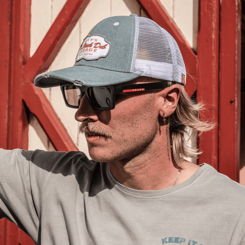 Denim Garage Trucker Hat