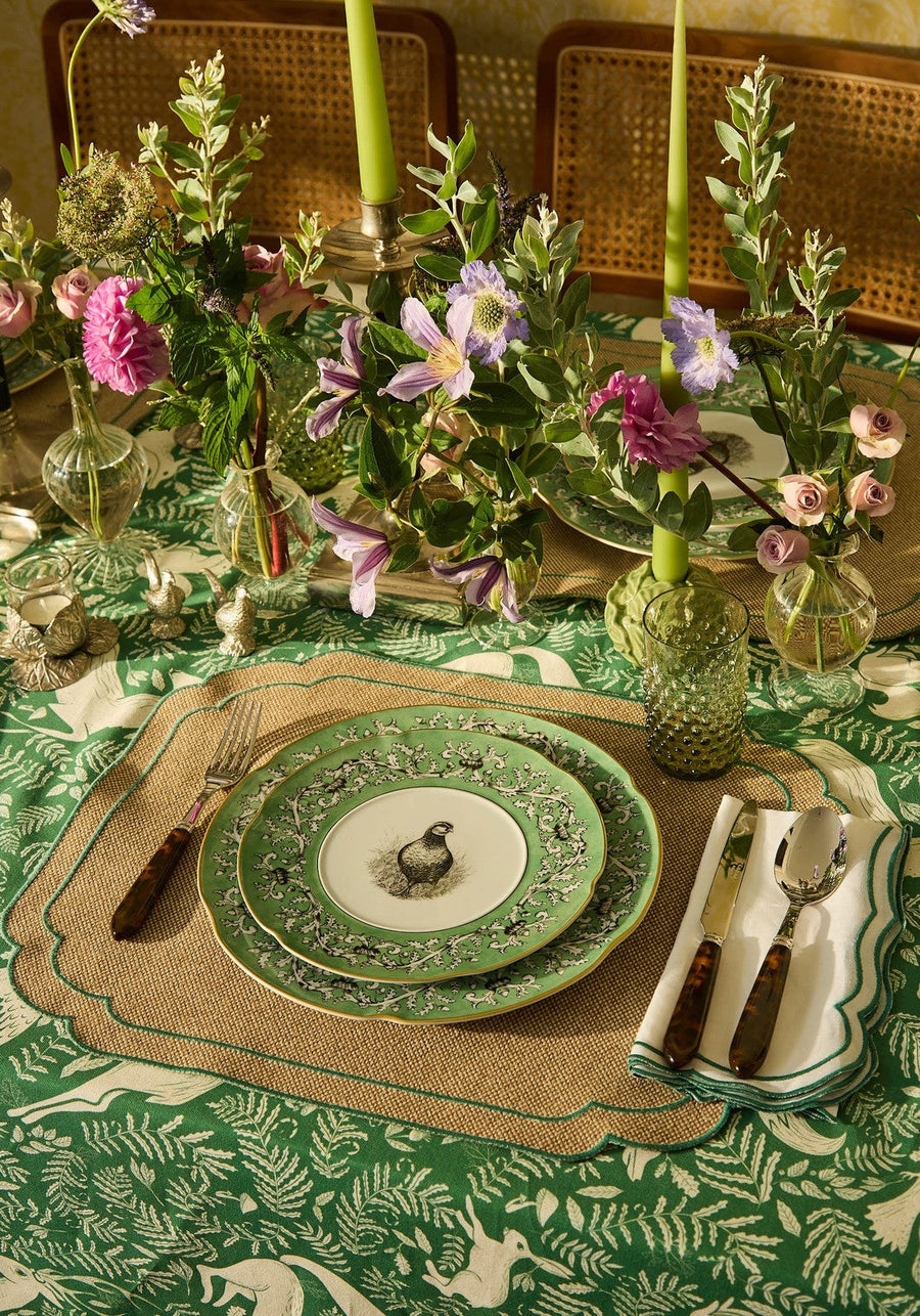 Pheasant Fancy Dessert Plates - Set of 4