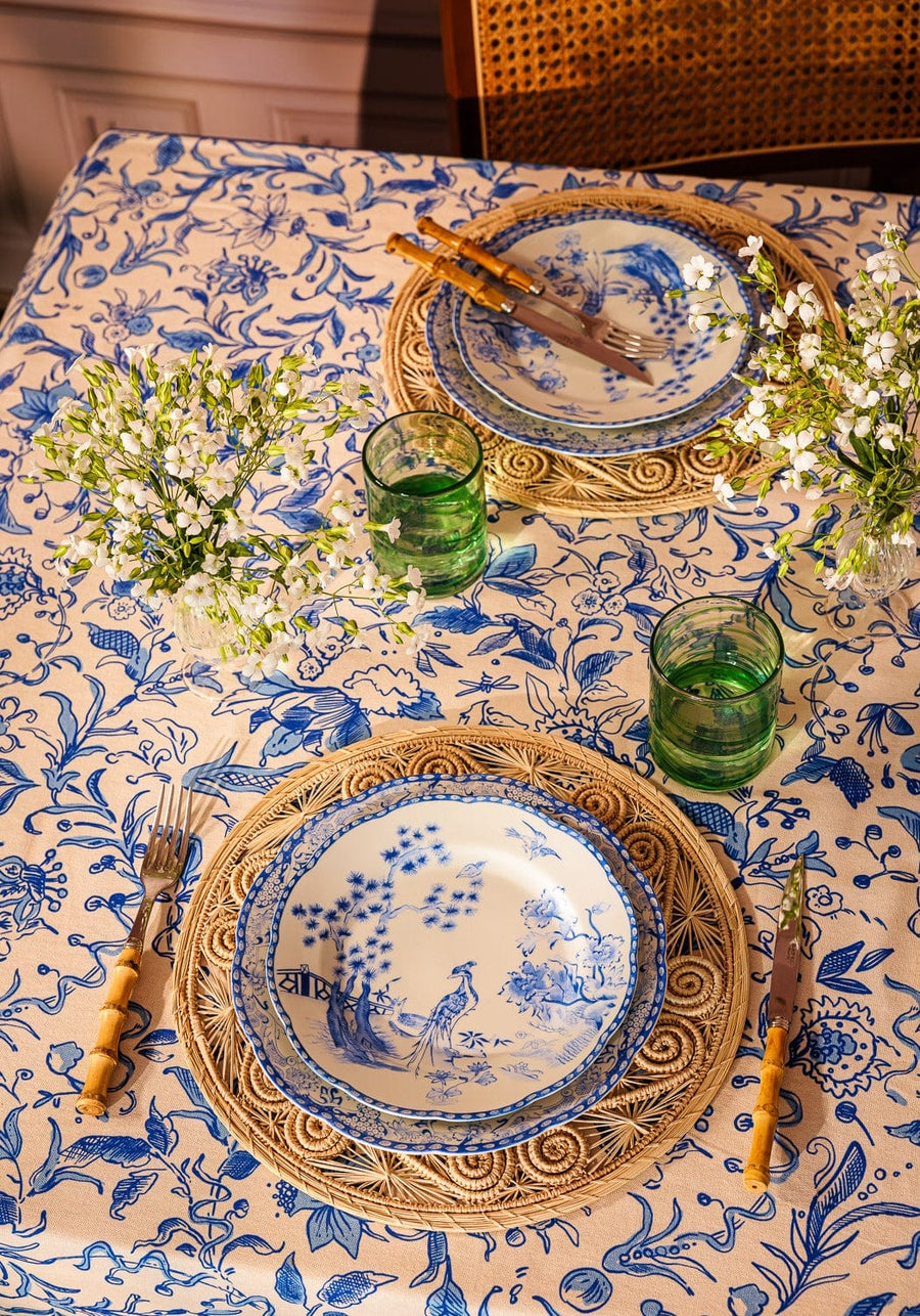 Virginia Blue and White Dessert Plates  - Set of 4