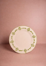 Cara Shell Dinner Plate, Green Set of 4
