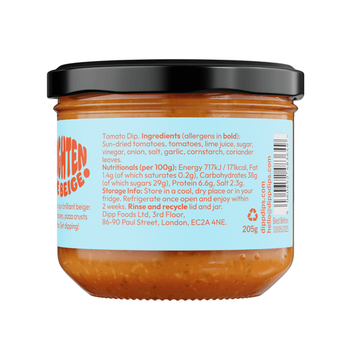 Dipp Sun Roasted Tomato Dip 350g – Rich Tomato Dip with No Artificial Preservatives