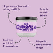 Dipp Wild Garlic & Chive Dip 350g with No Artificial Preservatives