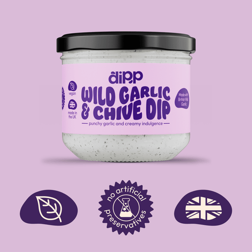 Dipp Wild Garlic & Chive Dip 350g with No Artificial Preservatives