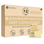Dishwasher Deep Cleaning Tablets – 12 Pack for Fresh & Efficient Machines