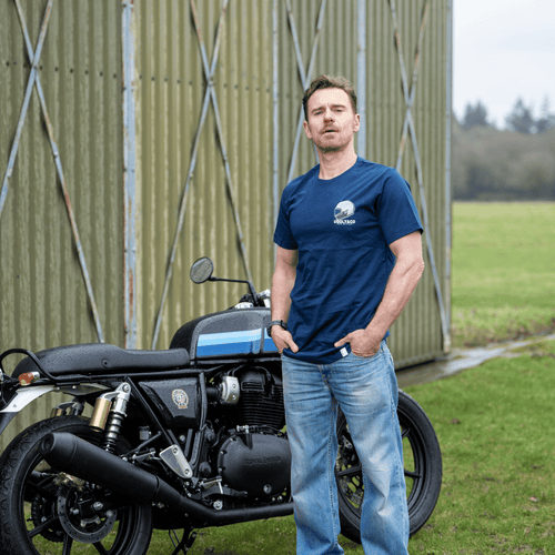 Navy U&C Helmet Tee