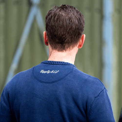 Navy U&C Knit Jumper