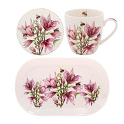 Bee-Tanical Magnolia Mug, Coaster & Tray Set Ceramic Set