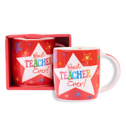 Best Teacher Ever Text    Mug 13.5oz