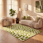 Joli Doodle Green & White Rug