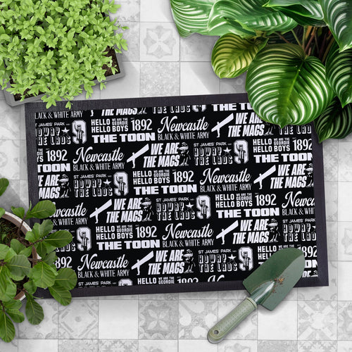 Newcastle - Word Montage - Door Mat - 60cm x 40cm