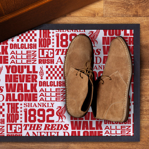 Liverpool - Word Montage - Door Mat - 60cm x 40cm