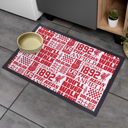 Liverpool - Word Montage - Door Mat - 60cm x 40cm