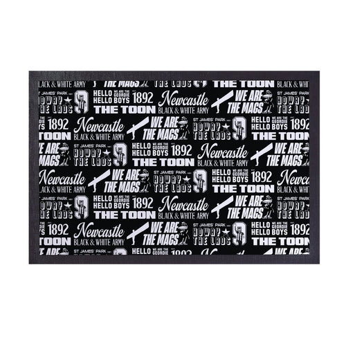 Newcastle - Word Montage - Door Mat - 60cm x 40cm