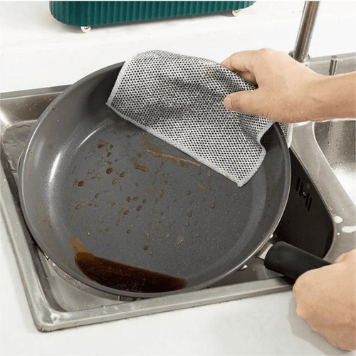 Double-Sided Multifunctional Wire Dishcloths – Non-Scratch, Heavy-Duty Cloths | 10 Pack
