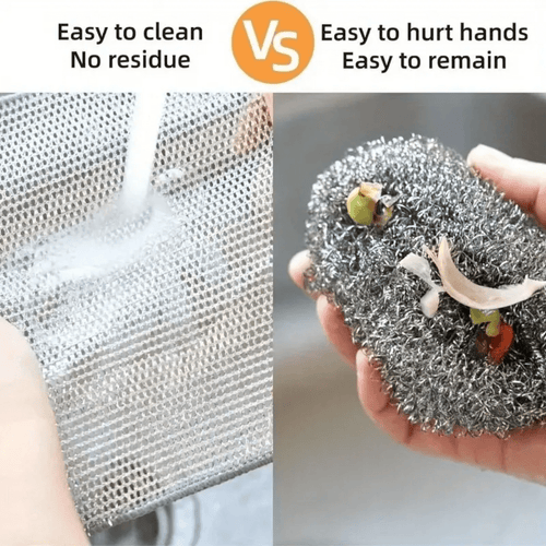 Double-Sided Multifunctional Wire Dishcloths – Non-Scratch, Heavy-Duty Cloths | 10 Pack