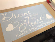 Dreams Are Wishes Wall Sticker Quote – Inspirational Bedroom Decor