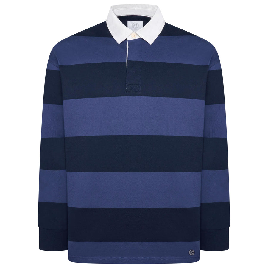 M&S Striped Cotton Rugby Shirt