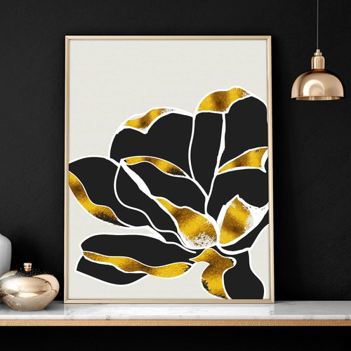 Artwork for living room | set of 3 wall art with gold