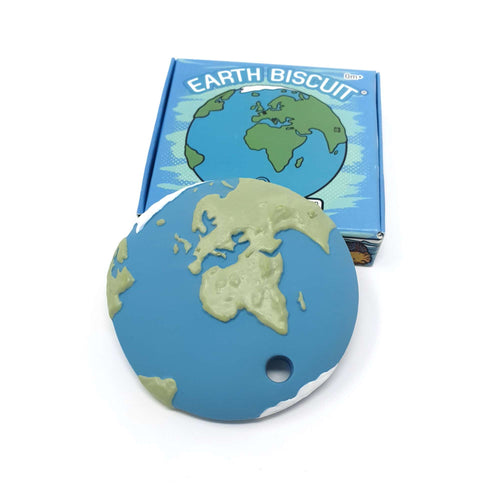 Earth Biscuit® Planet Earth - Natural Rubber Space Teether Toy