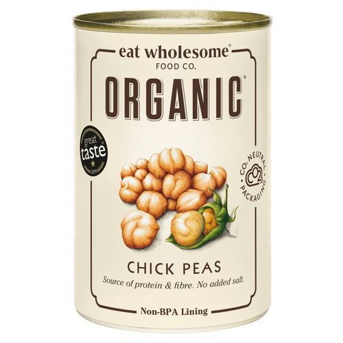 Eat Wholesome Organic Chick Peas 400g – No Added Salt