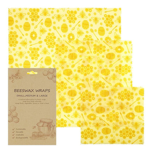 Beeswax Cloth Food Wraps (3 Pack)