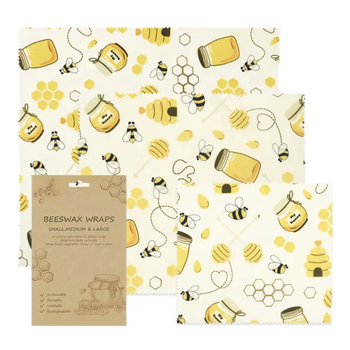 Beeswax Cloth Food Wraps (3 Pack)