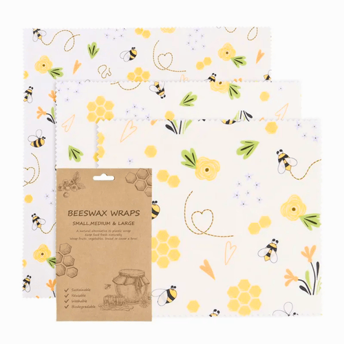 Beeswax Cloth Food Wraps (3 Pack)