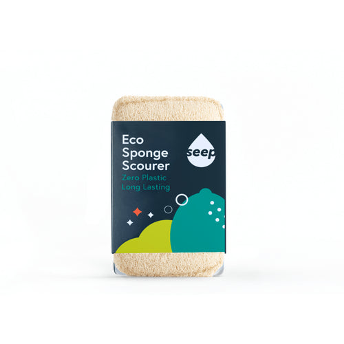 Eco Sponge Scourer | Plastic-Free Dish Sponge with Cellulose & Loofah