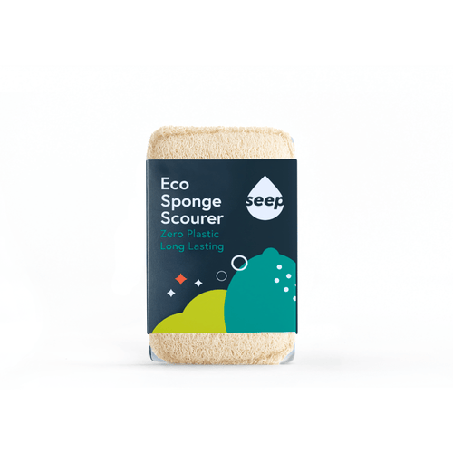 Eco Sponge Scourer | Plastic-Free Dish Sponge with Cellulose & Loofah