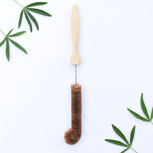 EcoCoconut Plastic Free Bottle Brush, Eco Friendly Washing Brush