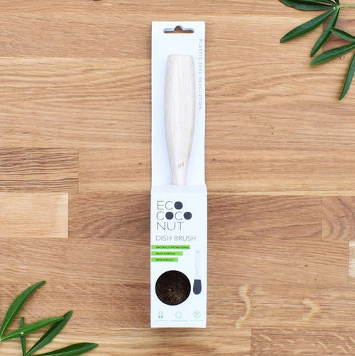 EcoCoconut Plastic Free Kitchen Dish Brush, Eco Friendly Washing Brush