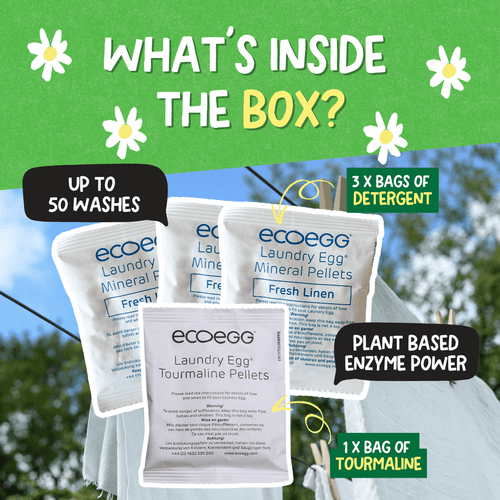 EcoEgg Enzyme Laundry Detergent – Sensitive Skin, Aquatic-Friendly, Vegan Formula