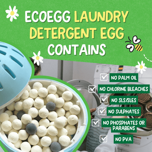 EcoEgg Enzyme Laundry Detergent – Sensitive Skin, Aquatic-Friendly, Vegan Formula