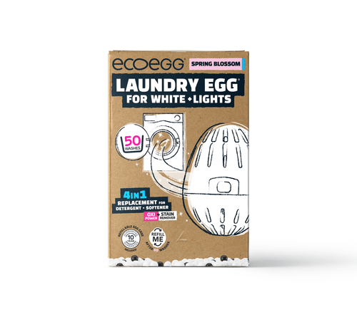 ECOEGG Laundry Egg Washing Detergent Refill Egg Spring Blossom - Plastic Free Eco Washing Egg, 50 Washes