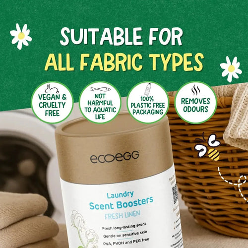 Ecoegg Scent Boosters Fresh Linen 250g Biodegradable Laundry Fragrance