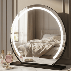 Elara LED Vanity Mirror Black