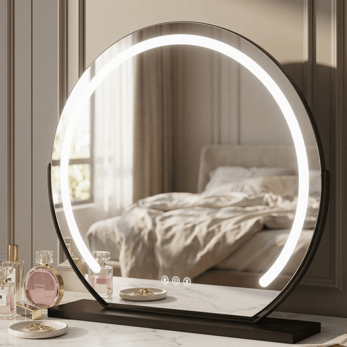 Elara LED Vanity Mirror Black