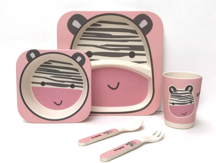 Giraffe Bamboo Kids Dinner Set - 5 Piece