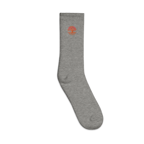 Roots Embroidered socks