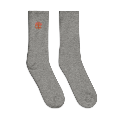 Roots Embroidered socks