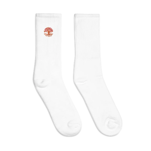 Roots Embroidered socks
