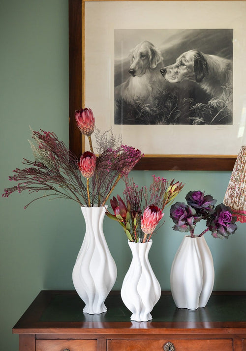 Emilie White Ceramic Vase