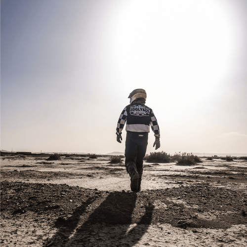Chequered Vintage Motocross Jersey