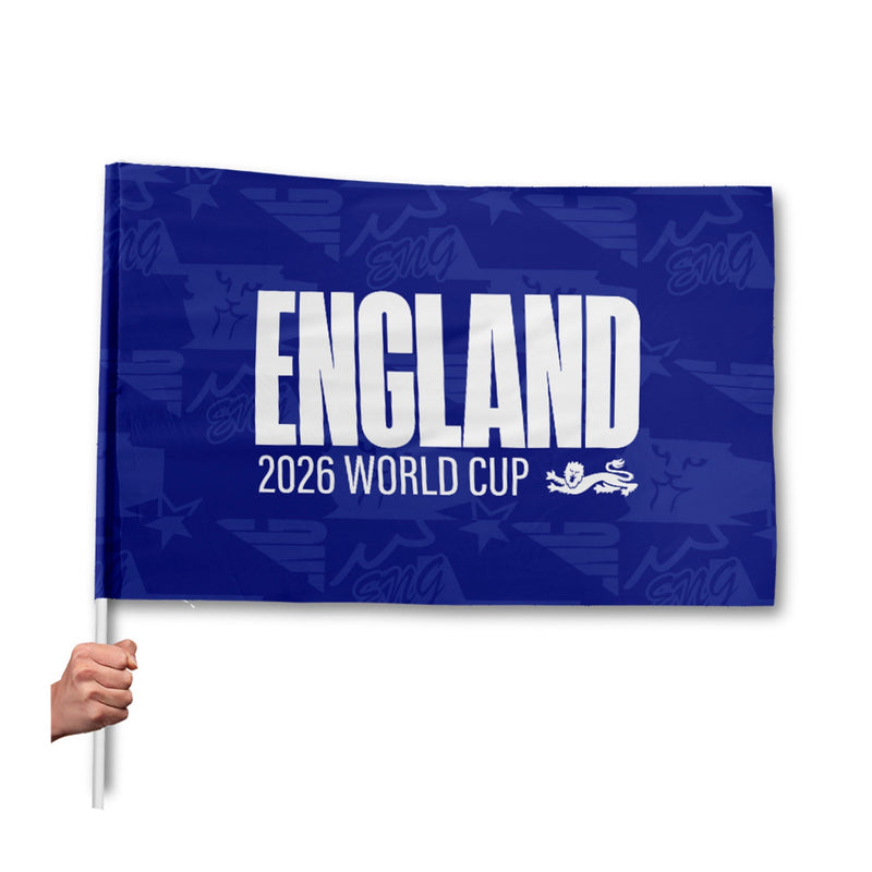 England - Blue - Flag with Sleeve - WC26 - 4 Sizes!