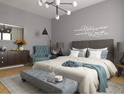 Every Night Kiss Me Goodnight Wall Sticker – Romantic Bedroom Quote