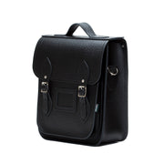 Handmade Leather City Backpack - Black Executive